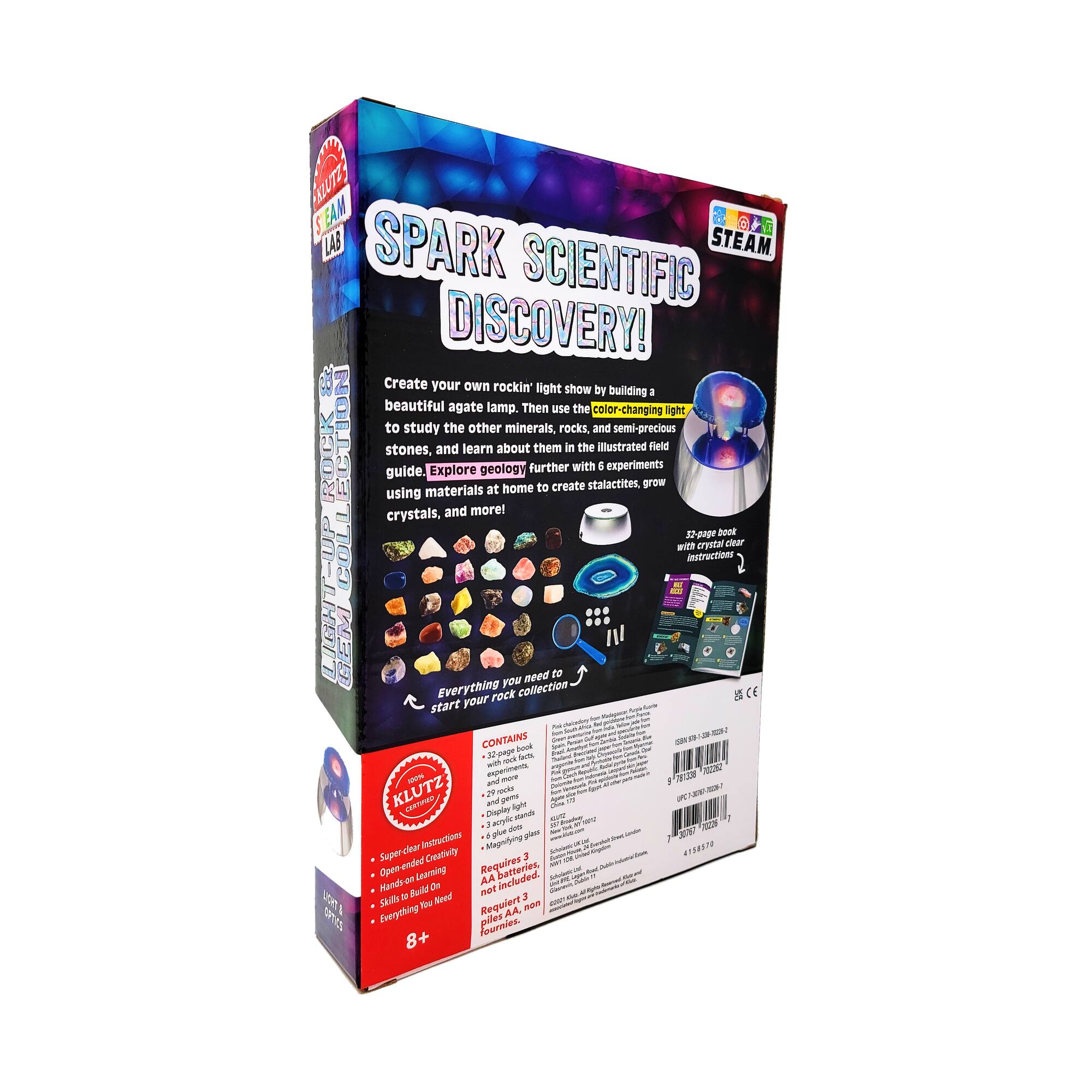 Klutz® S.T.E.A.M. Lab Light-Up Rock & Gem Collection